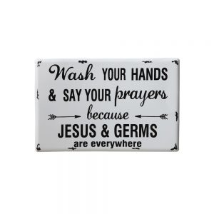 "Wash Your Hands" Wall Decor