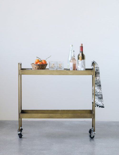 Brass Bar Cart